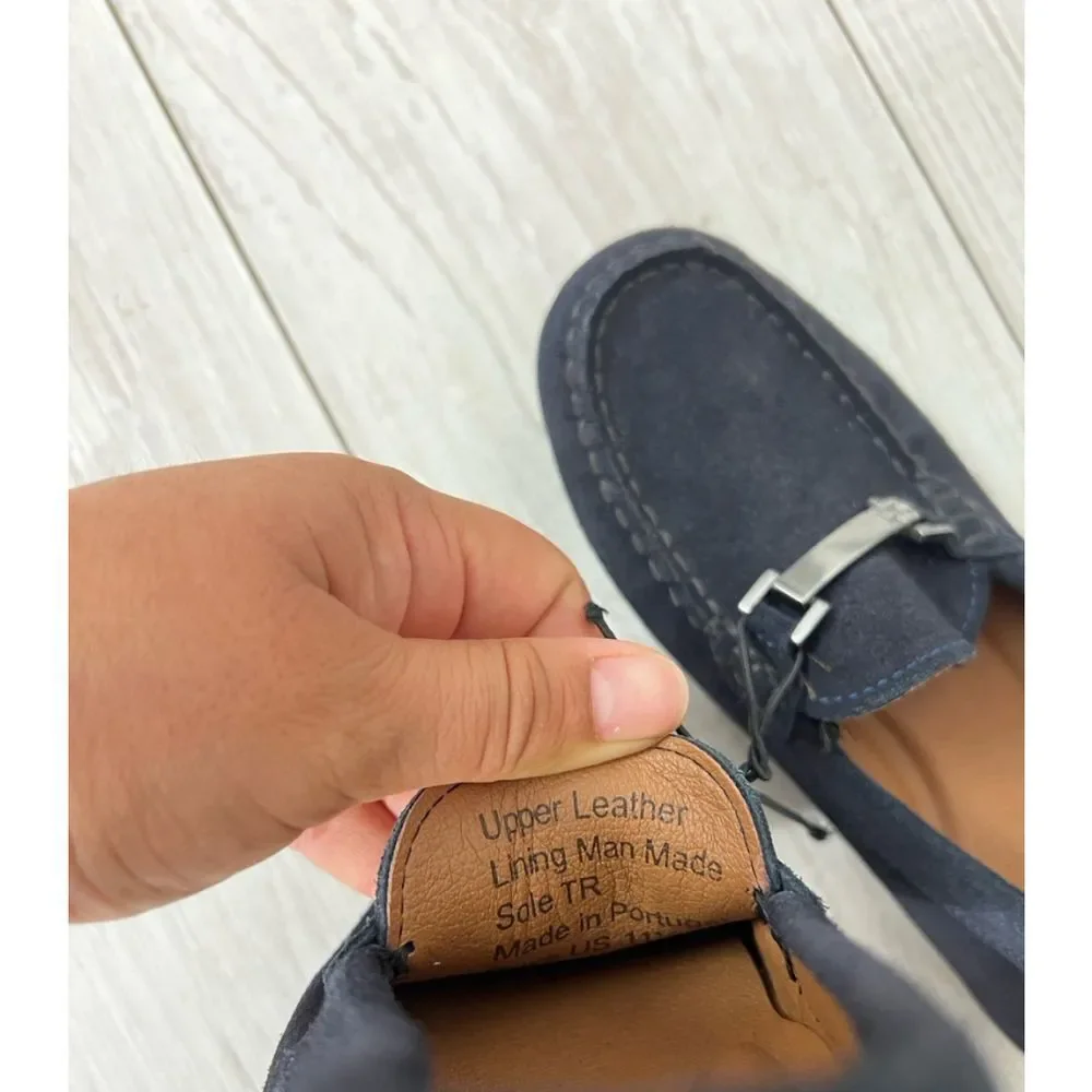 Vince camuto boy suade & leather Loafers size 11.5